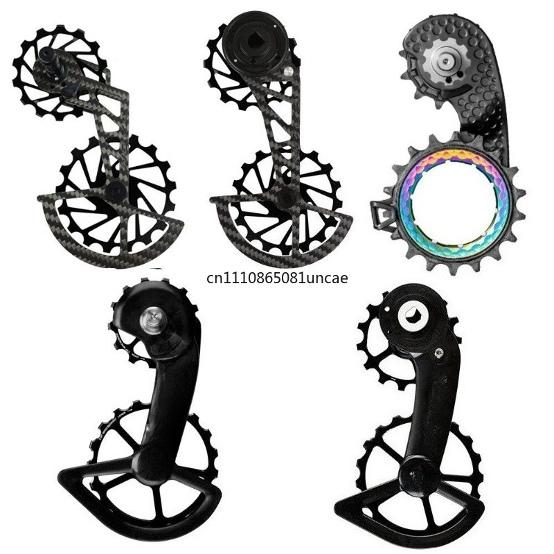 Cycling Gear Parts - カーボンファイバーセラミックベアリングジョッキープーリー超軽量リアディレイラーガイドホイールロードMTBバイクアップグレードパーツ2026新製品