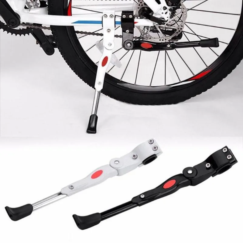 Cycling Gear Parts - ユニバーサル調整可能な MTB バイクサイクリング駐車場キックスタンド脚ラックブレースマウントサイドサポート自転車サイクリングパーツアクセサリー