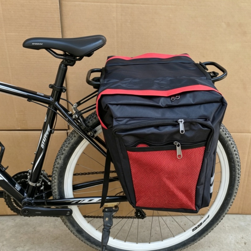 Cycling Gear Storage Rack - 自転車輸送バッグ リアラゲッジラック 両面使用可能、後部座席は高めで容量も便利、荷物用自転車バッグ