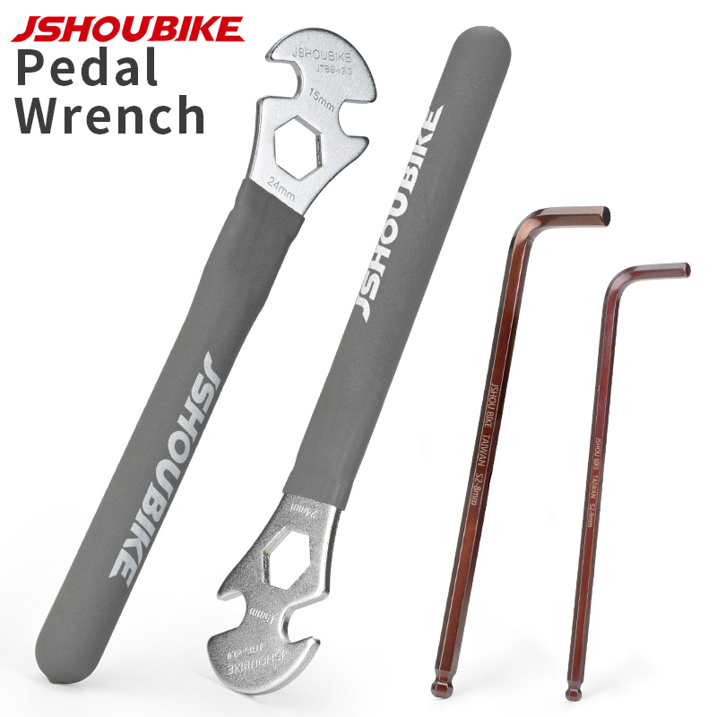 Mtb Pedals - JSHOUBIKE 6/8/15 ミリメートル自転車ペダルレンチ六角レンチ頑丈な耐久性のあるペダル分解ツール自転車修理ツール MTB ロードバイク用