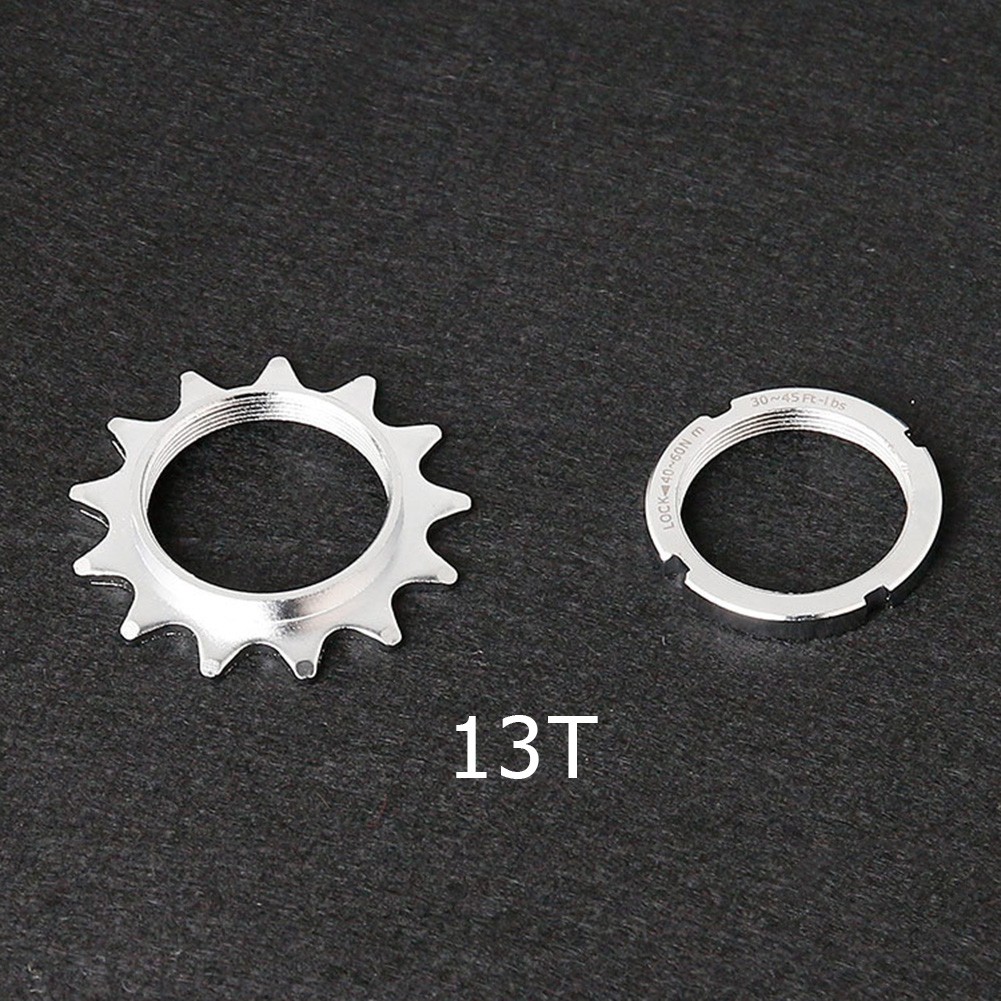 Cycling Gear Hub - トラックサイクリング用固定ギアコグとロックリングセット、スチール製、1/8インチチェーンと標準ハブネジに対応