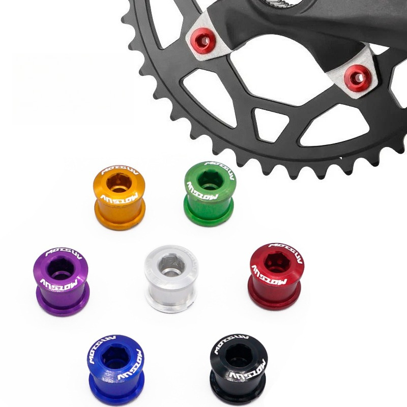 Cycling Gear Parts - チェーンリングボルトアルミシングルダブルチェーンリングネジマウンテンロード MTB バイククランクボルト自転車歯科プレート自転車部品