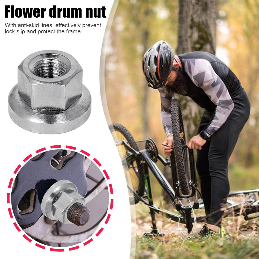 Cycling Gear Hub - M10 自転車ハブナット固定ギア MTB ロードバイクサイクリングドラム後輪ネジポータブル防水サイクリング要素