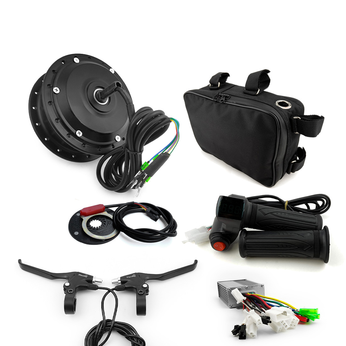 Cycling Gear Hub - Q02 250 ワットブラシレスギアハブモータースロットル変換キット電動自転車サイクリング前輪