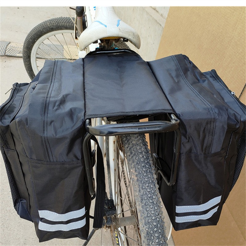 Cycling Gear Storage Rack - MTB 自転車キャリアバッグリアラックバイクトランクバッグ荷物パニア後部座席両面サイクリング自転車バッグ耐久性のある旅行用