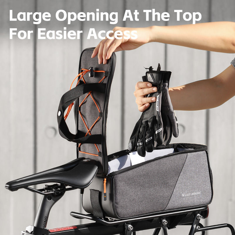 WEST BIKING バイクラックバッグ 6L 大容量自転 - Cycling Gear Storage Rack のレビューと価格