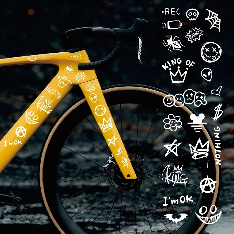 1セット グラフィティアニメーション シンプルデコレーション - Cycling Gear Storage Rack のレビューと価格