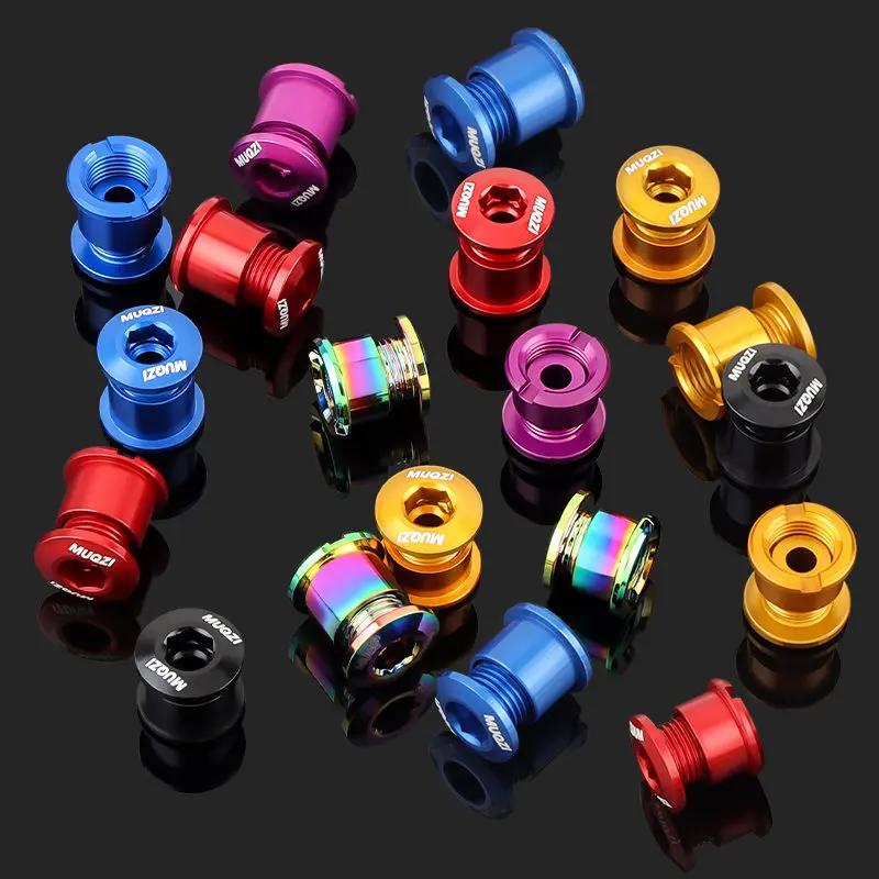 チェーンリングボルトアルミシングルダブルチェーンリングネジマ - Cycling Gear Parts のレビューと価格