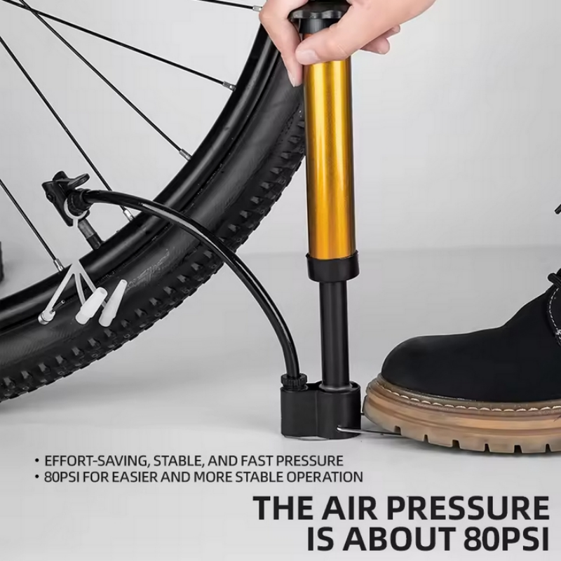 MTB 自転車ポンプ 80 PSI バイクマニュアルエアポン - Mtb Pedals のレビューと価格