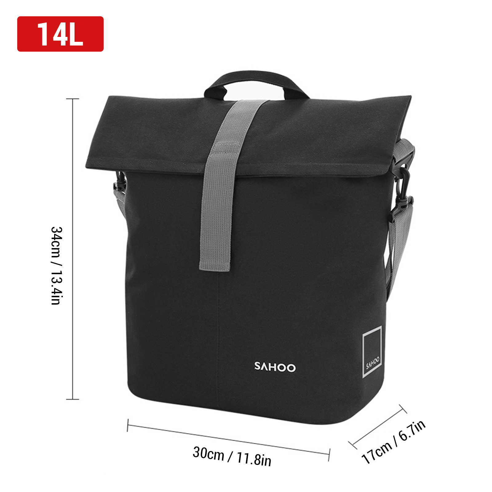 大容量の自転車後部座席バッグ,18l,14l,自転車,旅行, - Cycling Gear Storage Rack のレビューと価格