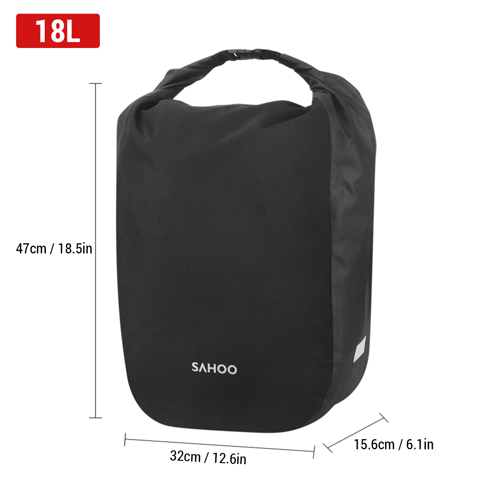 大容量の自転車後部座席バッグ,18l,14l,自転車,旅行, - Cycling Gear Storage Rack のレビューと価格