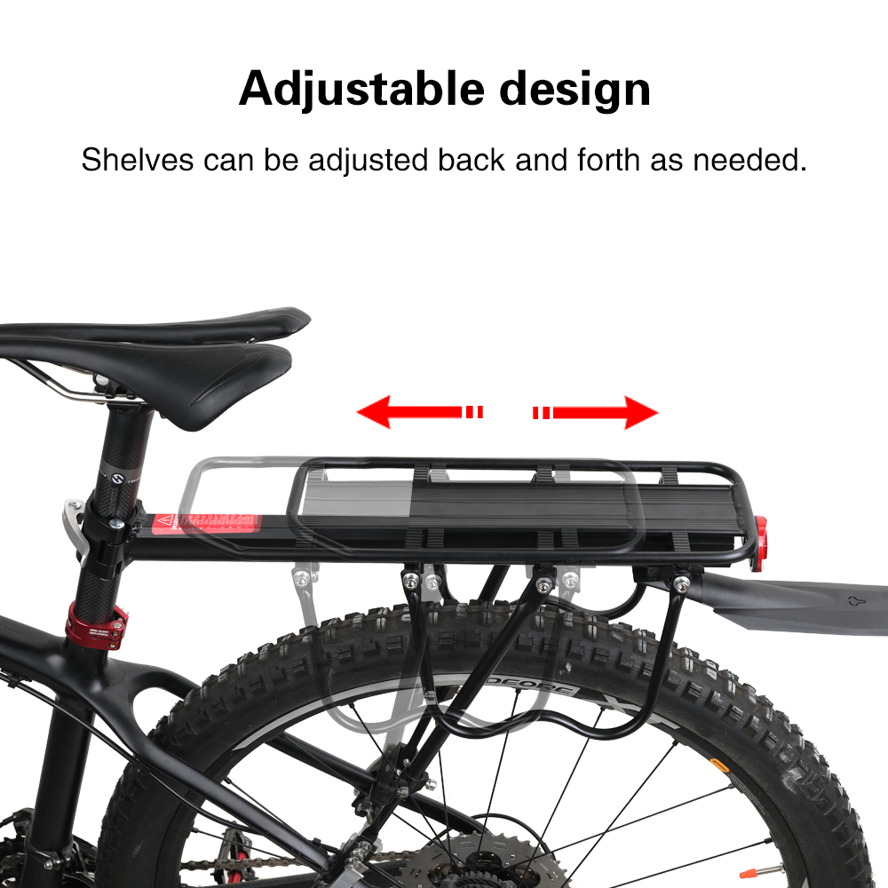 Rhinowalk-取り付けツール付き自転車ラゲッジキャリア - Cycling Gear Storage Rack のレビューと価格