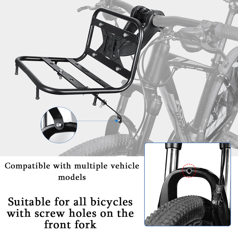 自転車フロントラックアルミ合金多機能自転車フロントラックMT - Cycling Gear Storage Rack のレビューと価格